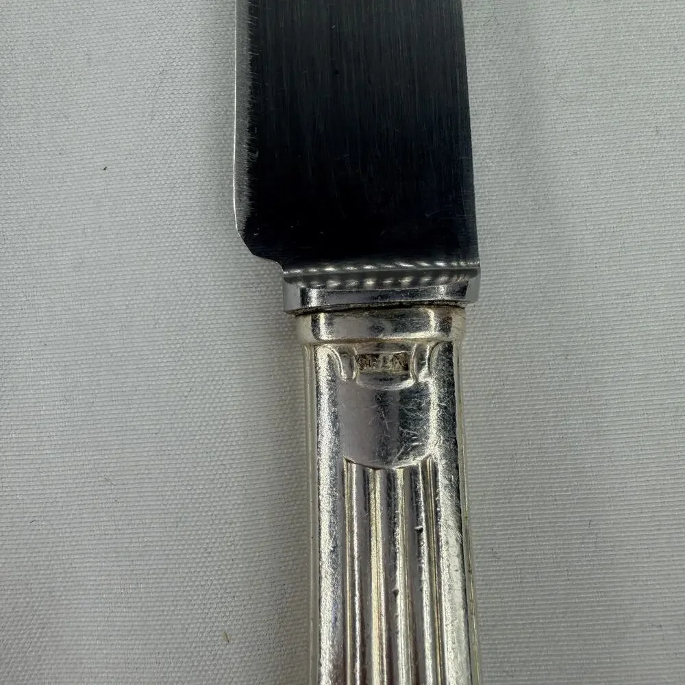 Chambly SFAM Inox France Dinner Knife Silver plated Handle, marked handle 15 G?